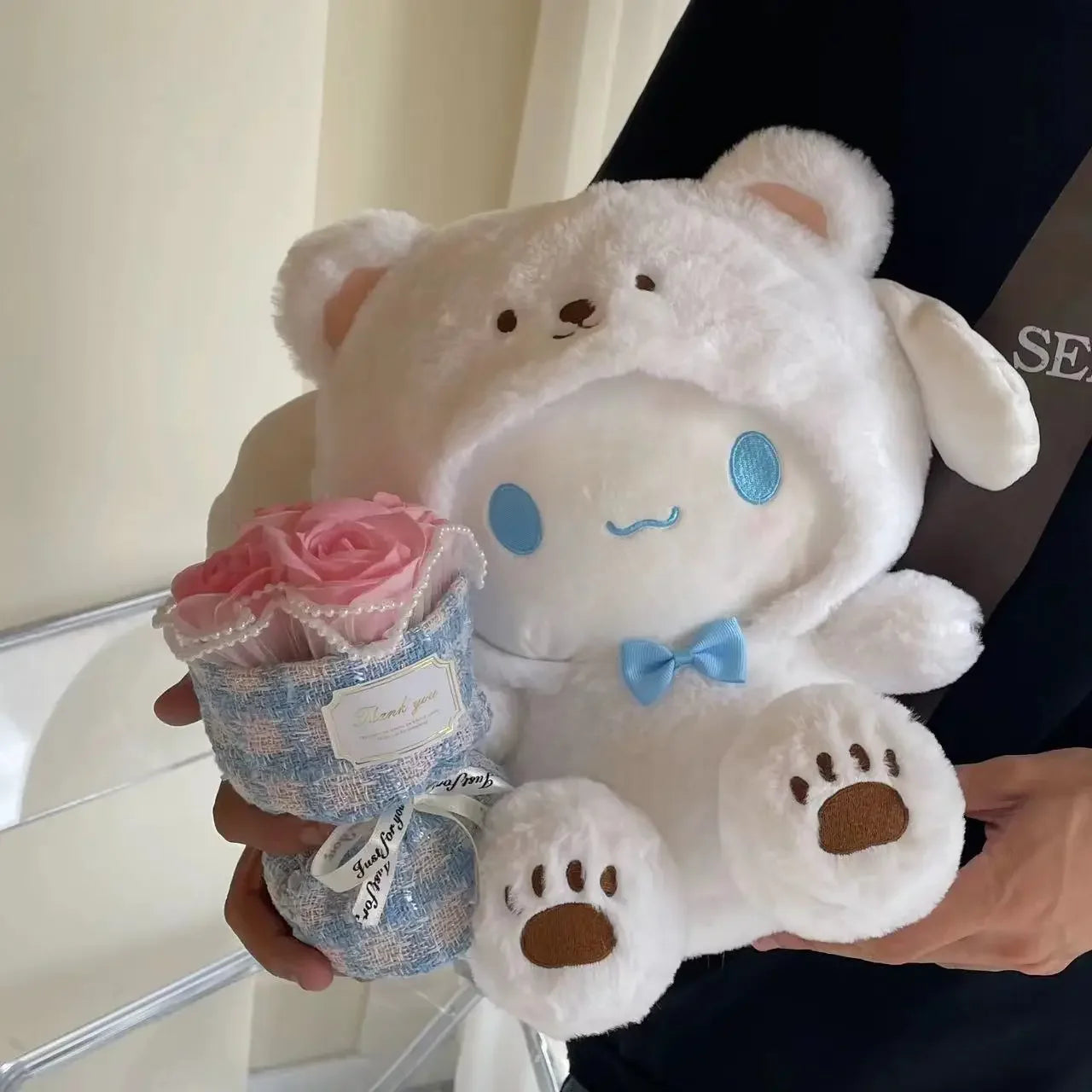Cute Plush Toy – Adorable Pacha Dog & Kuromi Doll