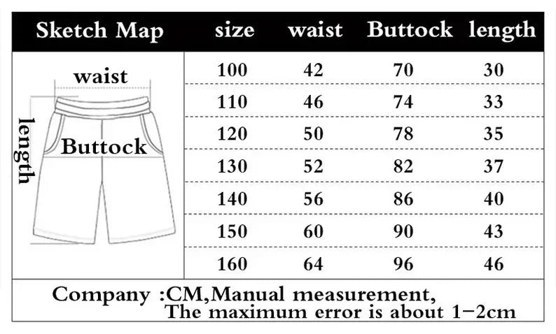 Kids’ 3D Print Beach Board Shorts – Summer Casual Swimwear