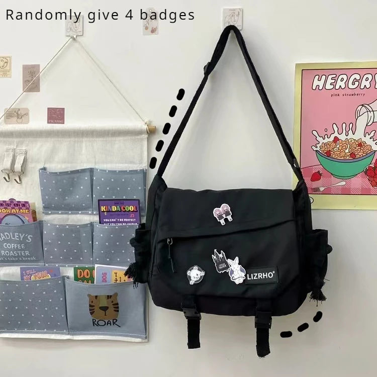 Stylish & Practical Nylon Handbag | Large Capacity Shoulder Bag with Cute Animal Prints