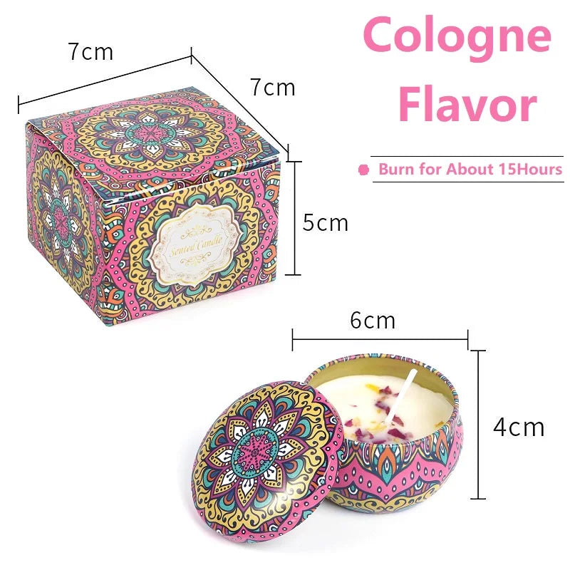 Vintage Soy Wax Scented Candles | Floral Fragrance Candle Gift