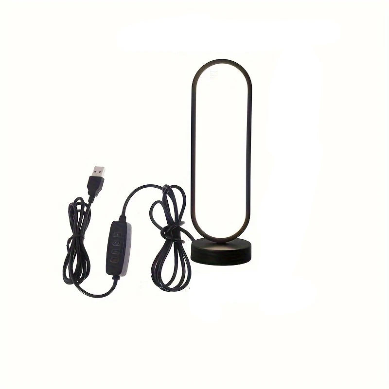 Dimmable LED Ring Lamp – 3-Color Night Light