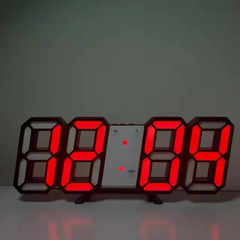 3D LED Digital Alarm Clock – Date