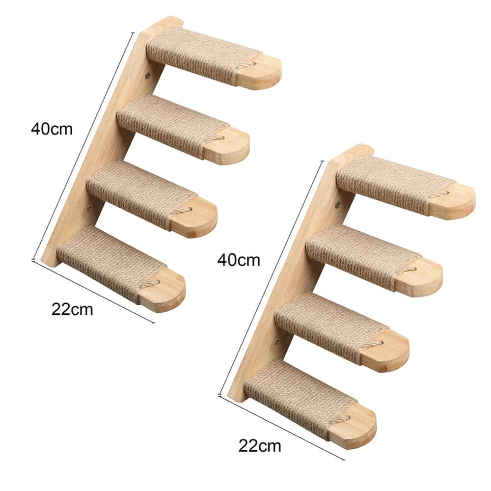 Wall-Mounted Cat Tree & Hammock – Space-Saving, Durable & Cozy!
