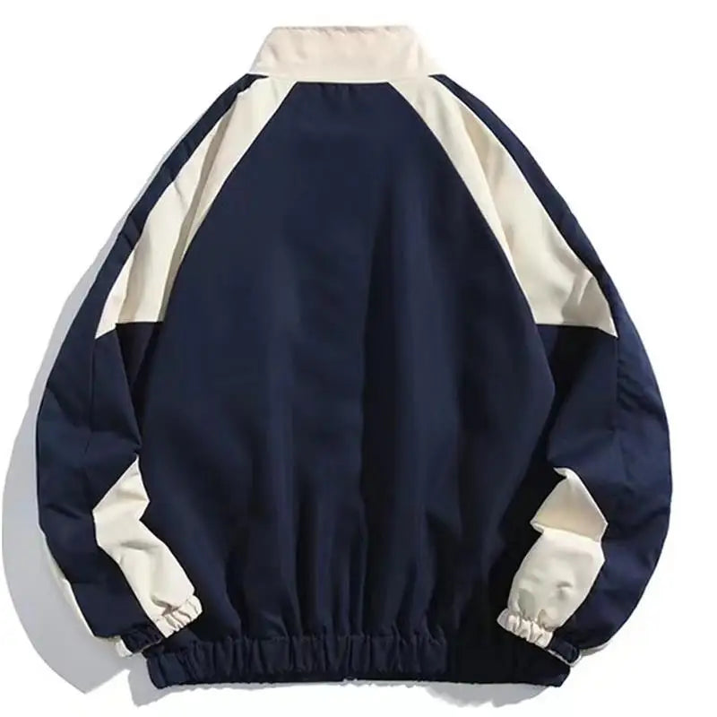 Hip Hop Varsity Jacket β Streetwear Patchwork Windbreaker for Men & Women
