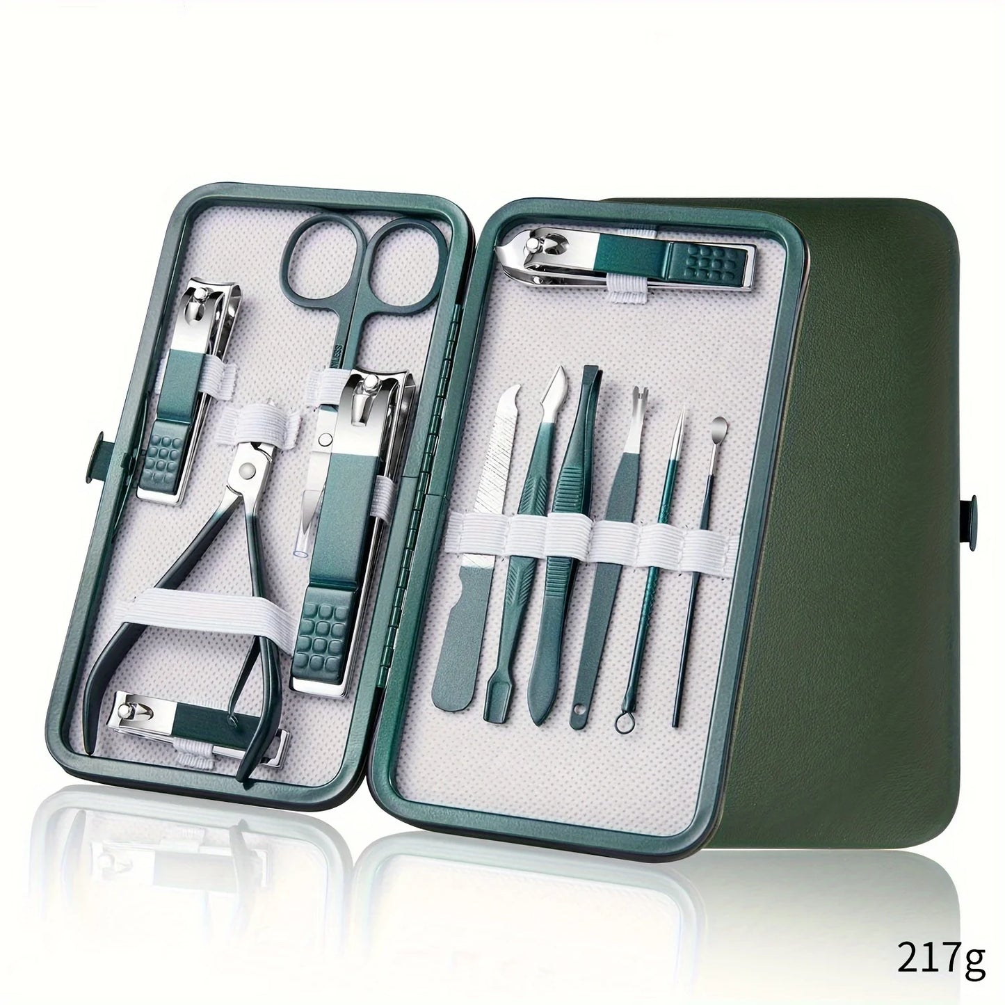 Professional Nail Care Kit | Stainless Steel Manicure & Pedicure Set | 7/10/12/18 Piece with Travel Case