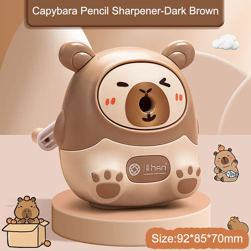 Capybara Kawaii Pencil Sharpener | Creative Stationery for School & Office