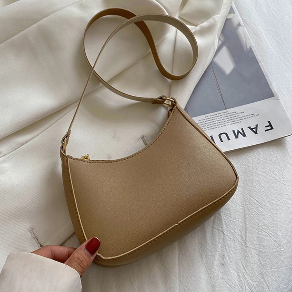 2024 Women's Retro PU Leather Shoulder Bag – Elegant &amp; Stylish