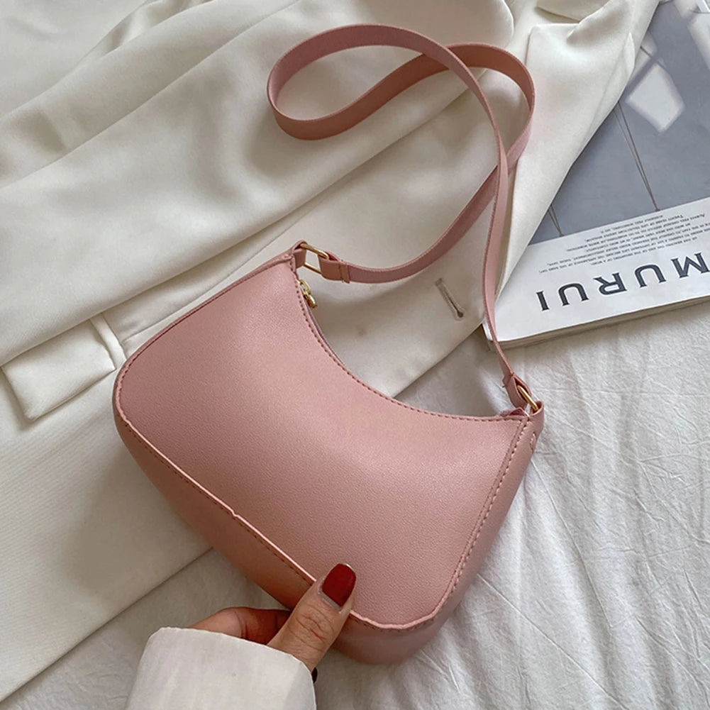 2024 Women's Retro PU Leather Shoulder Bag – Elegant &amp; Stylish
