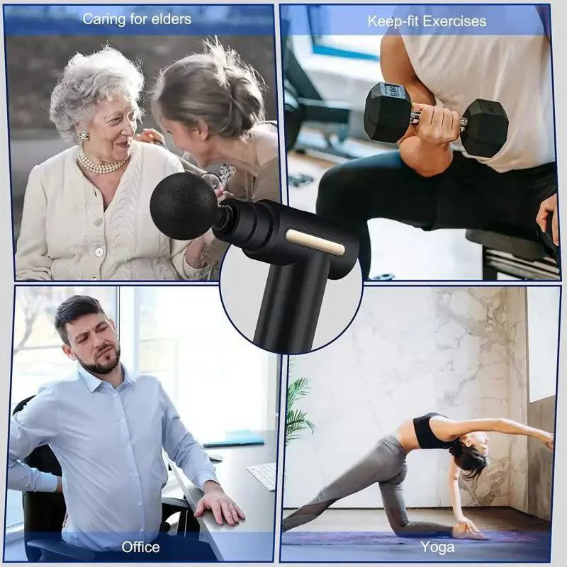 2024 Portable Fascia Gun Deep Tissue Massage Mini - Adjustable Speed
