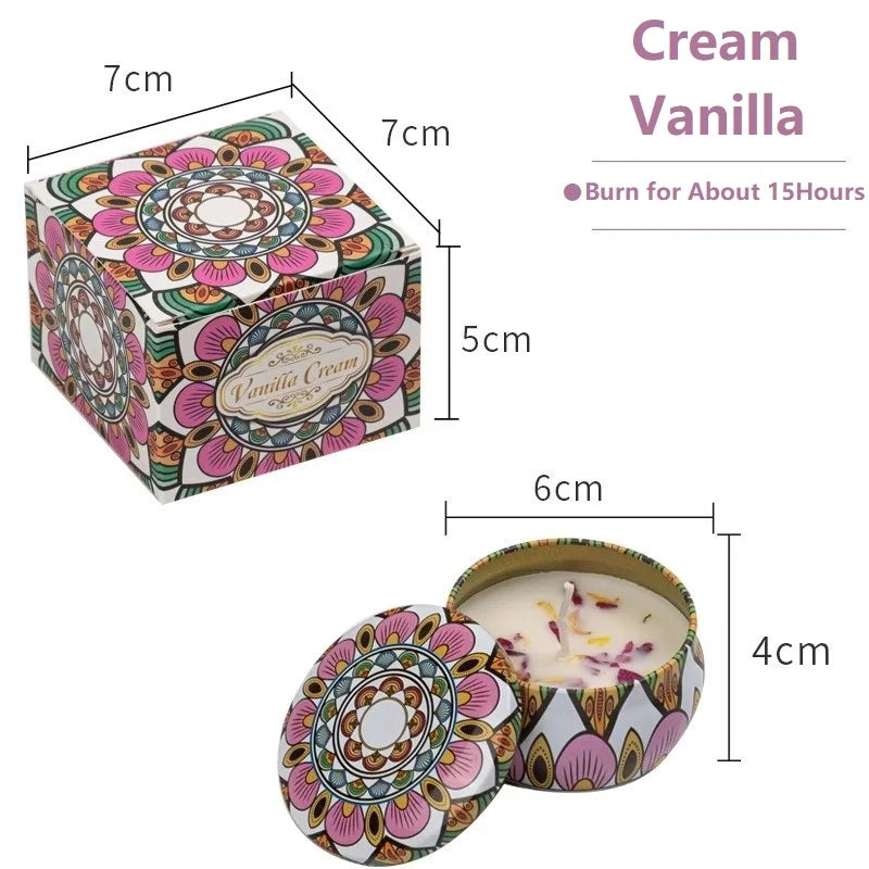 Vintage Soy Wax Scented Candles | Floral Fragrance Candle Gift