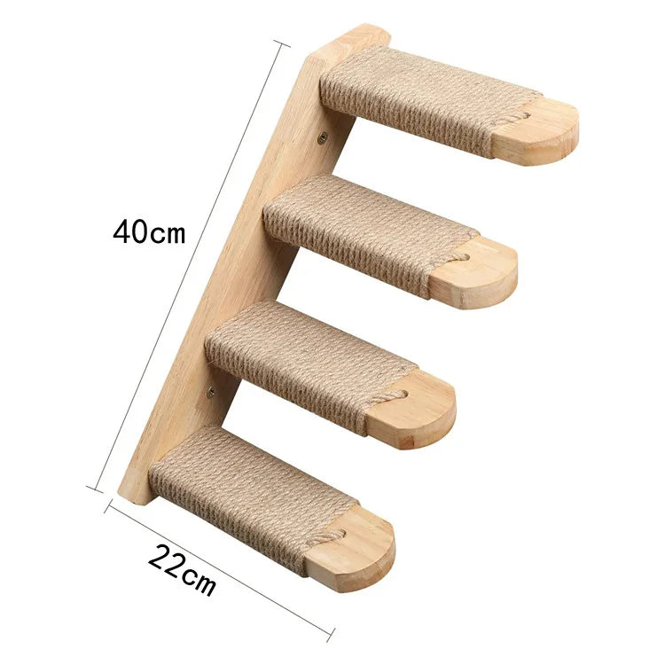 Wall-Mounted Cat Tree & Hammock – Space-Saving, Durable & Cozy!