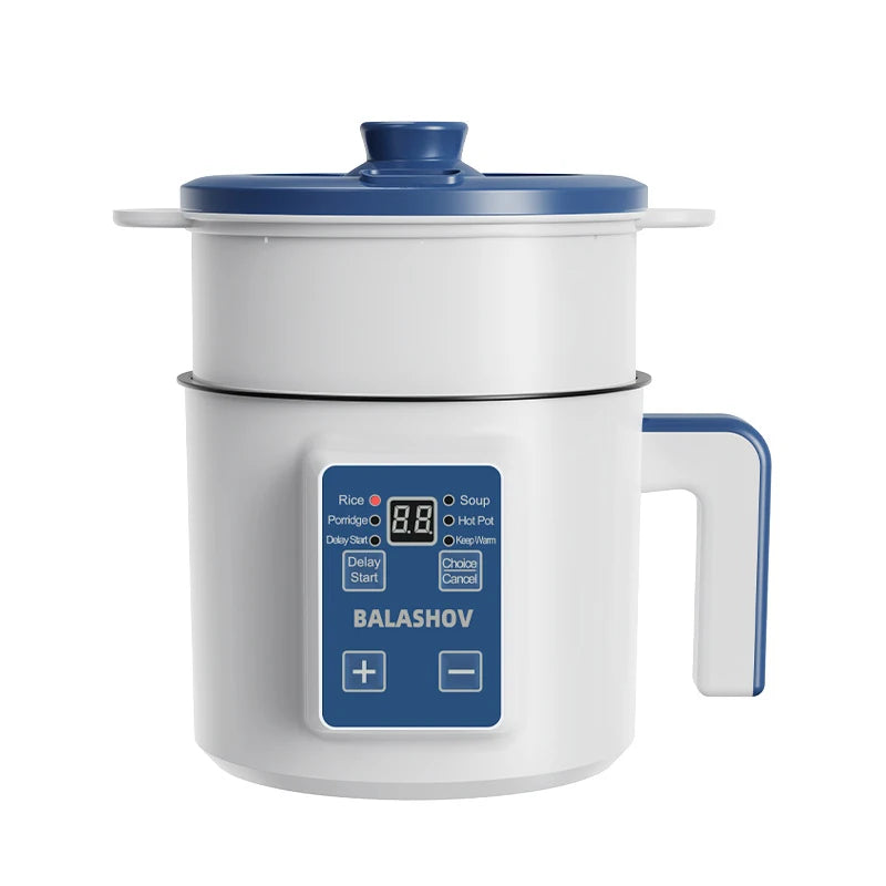 Electric Rice Cooker with Non-Stick Pot & Mechanical Timer
