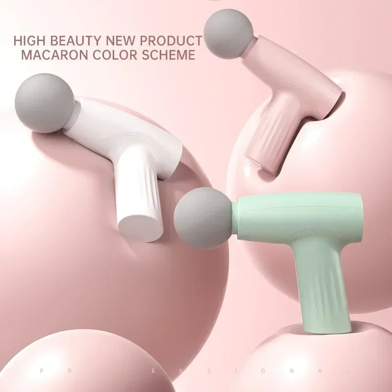 Mini Pink Massage Gun for Deep Tissue Therapy