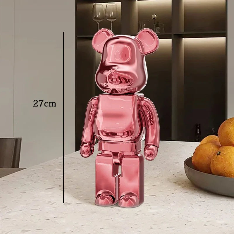 Graffiti Bear Statue – Resin Desktop Ornament & Home Decor Sculpture