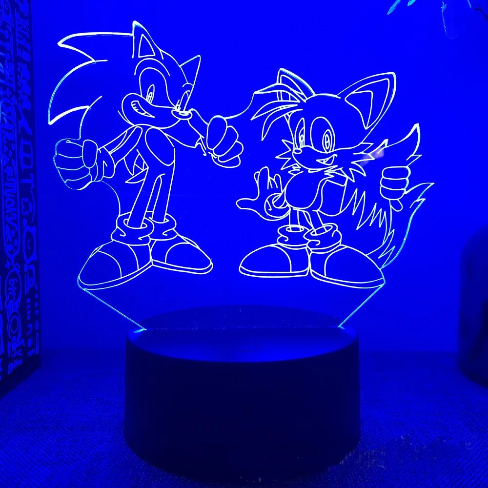 Sonices LED 3D Night Light - Color Changing Illusion Lamp for Kids & Teens