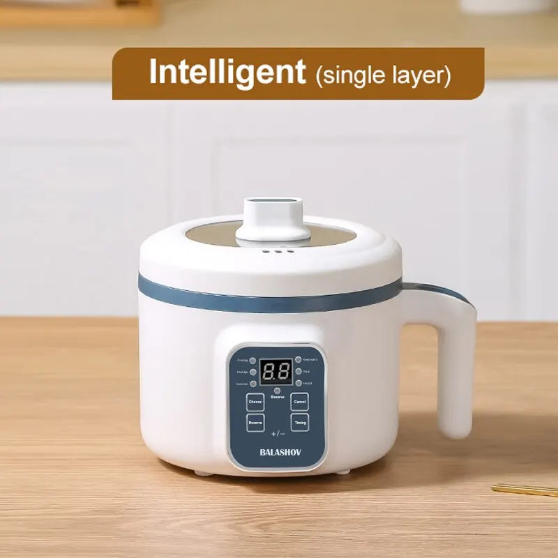 Electric Rice Cooker with Non-Stick Pot & Mechanical Timer