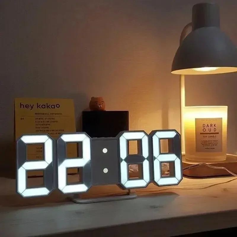 3D LED Digital Alarm Clock – Date