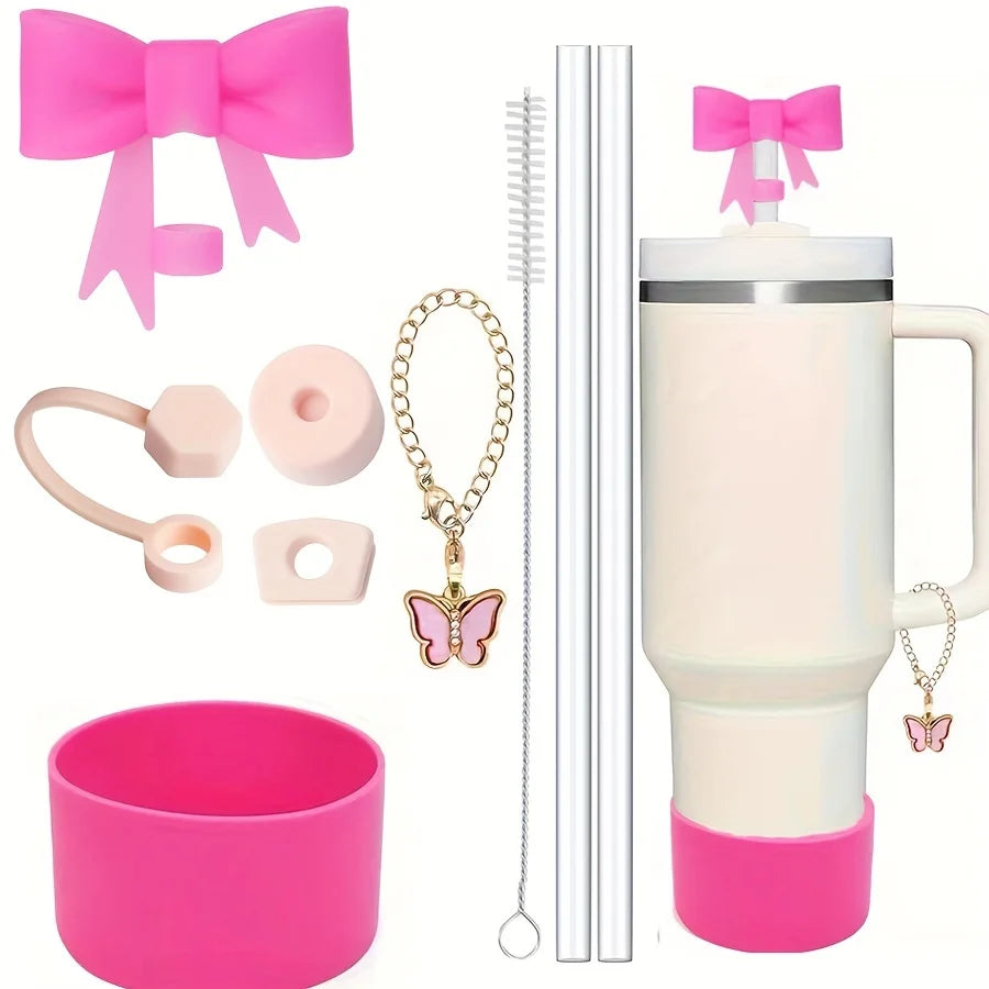 9-Piece Accessory Set for Stanley 40oz Tumbler – Spill-Proof & Straw Covers