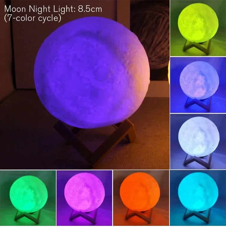 Moon Light Night Lamp - Romantic Atmosphere Room Decoration