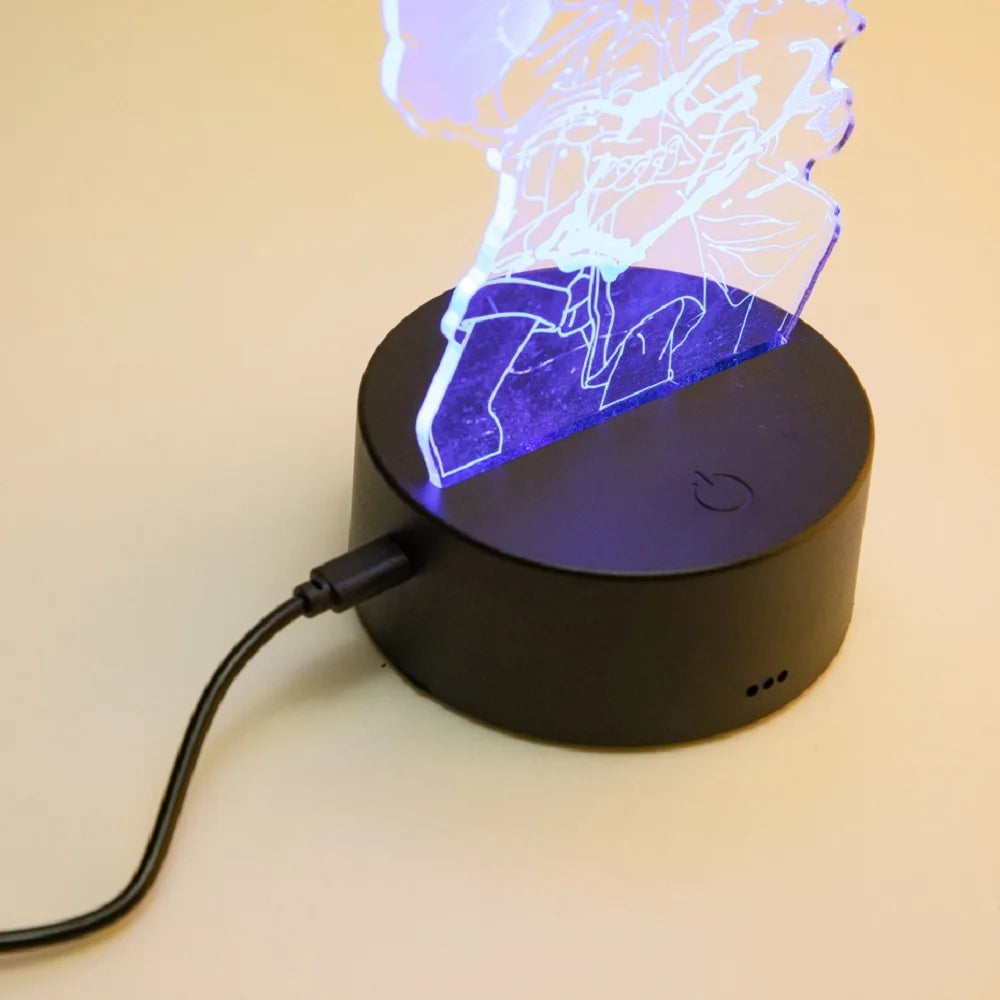 Sonices LED 3D Night Light - Color Changing Illusion Lamp for Kids & Teens