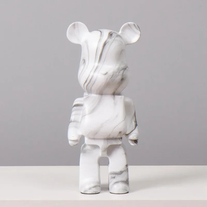 Graffiti Bear Statue – Resin Desktop Ornament & Home Decor Sculpture