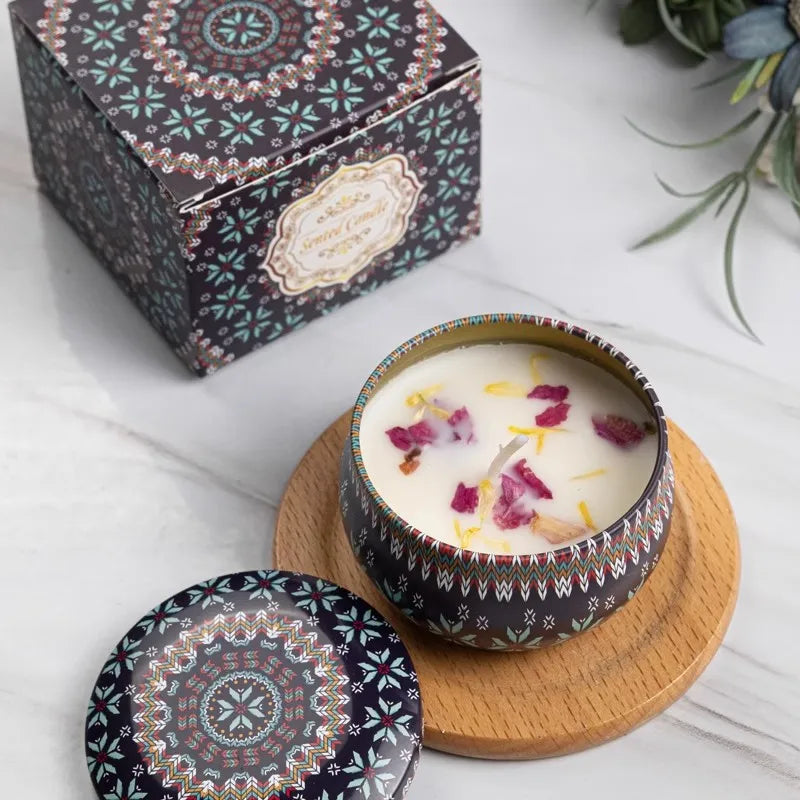 Vintage Soy Wax Scented Candles | Floral Fragrance Candle Gift