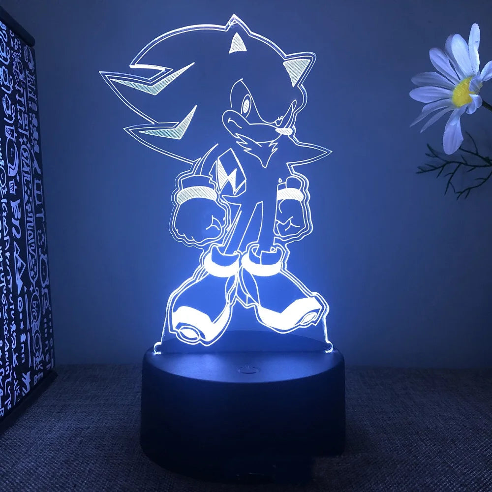 Sonices LED 3D Night Light - Color Changing Illusion Lamp for Kids & Teens
