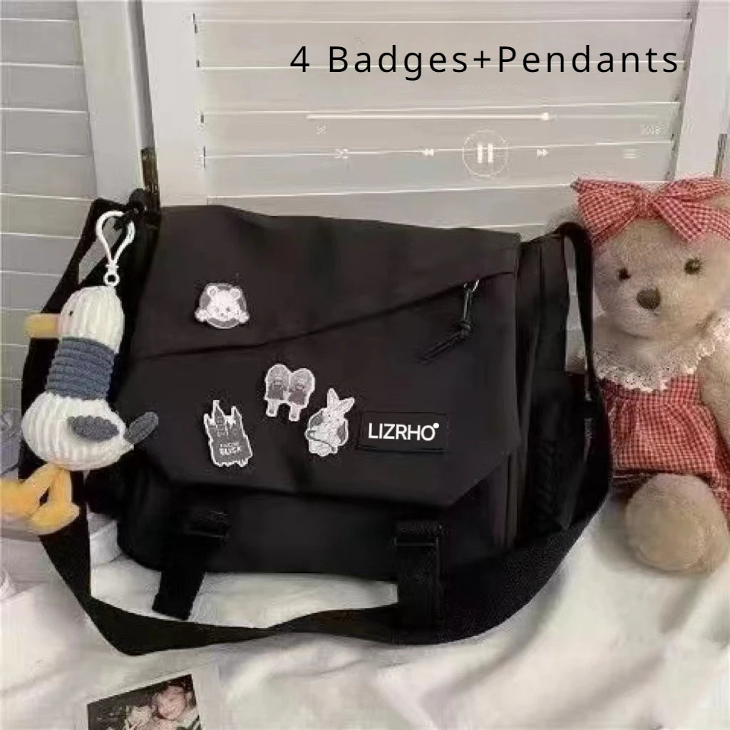 Stylish & Practical Nylon Handbag | Large Capacity Shoulder Bag with Cute Animal Prints