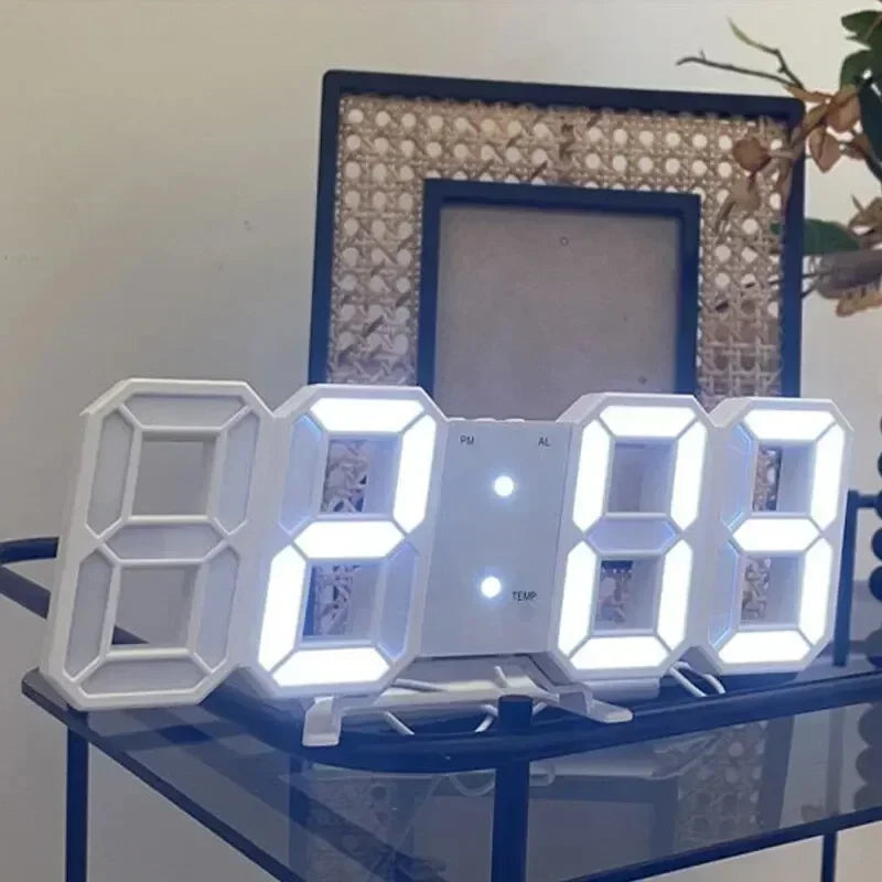 3D LED Digital Alarm Clock – Date
