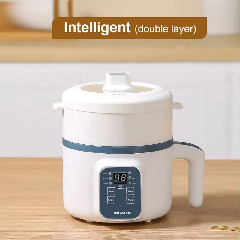 Electric Rice Cooker with Non-Stick Pot & Mechanical Timer