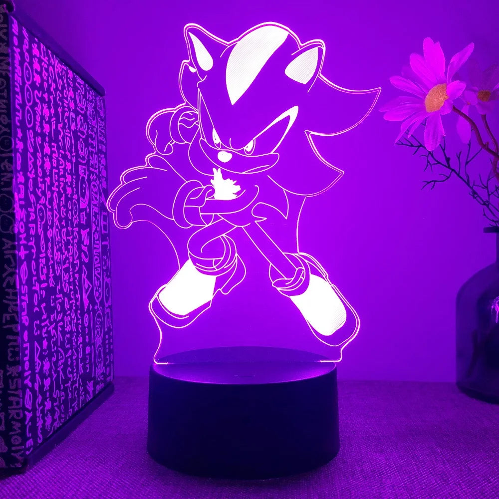 Sonices LED 3D Night Light - Color Changing Illusion Lamp for Kids & Teens