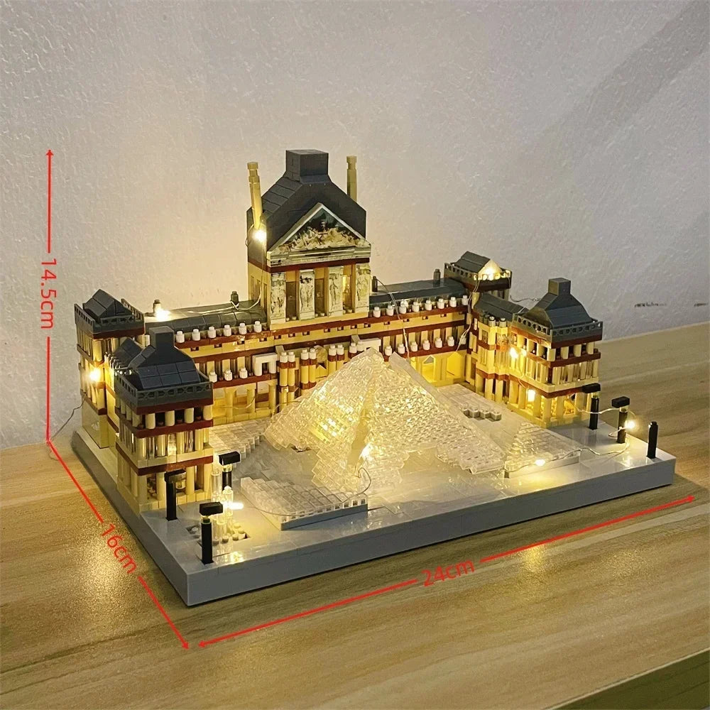 Paris Eiffel Tower Mini Building Blocks Set – Light Illuminated
