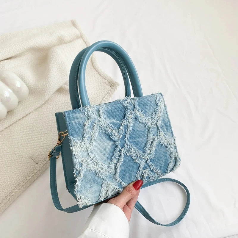 Fashion Women Denim Messenger Shoulder Bag