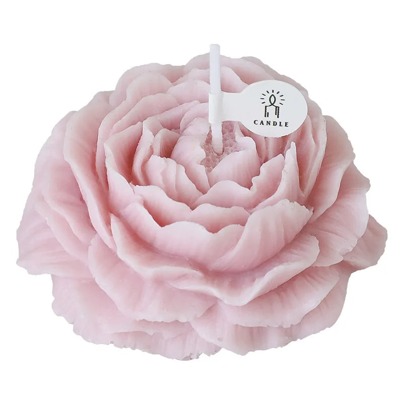 Peony Flower Scented Candle | Handcrafted Natural Soy Wax Aromatherapy