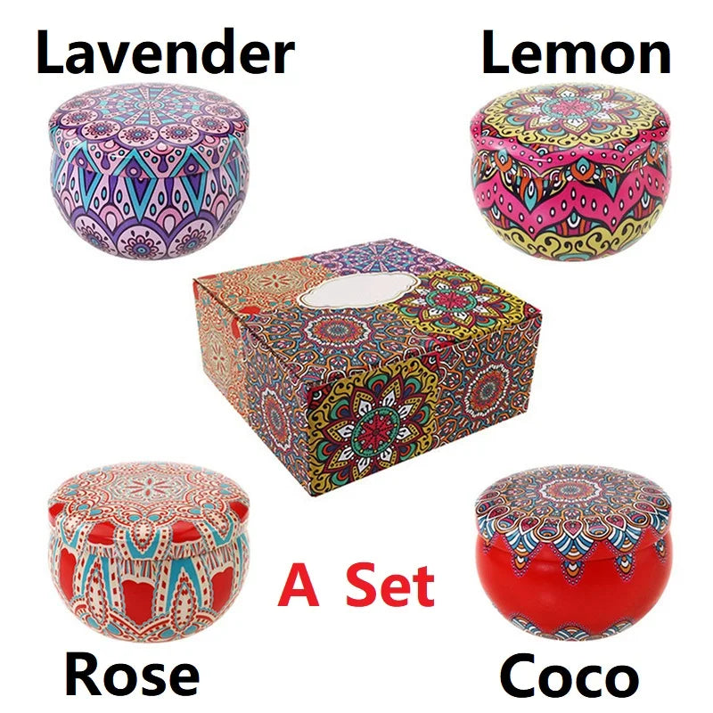 Vintage Soy Wax Scented Candles | Floral Fragrance Candle Gift