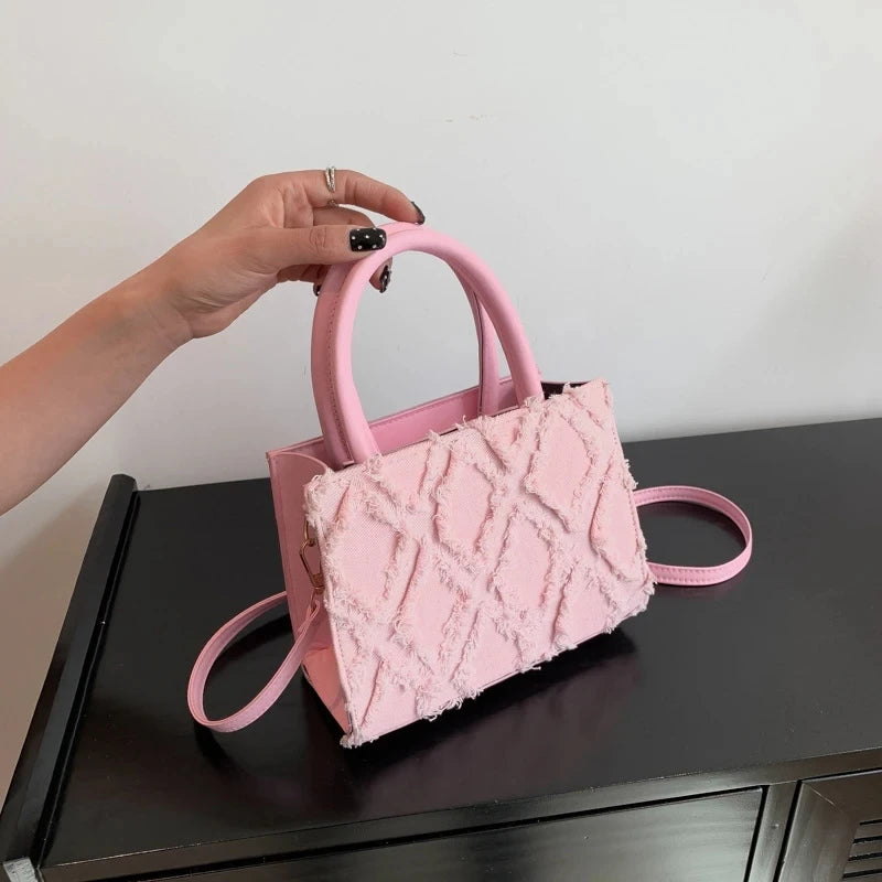 Fashion Women Denim Messenger Shoulder Bag
