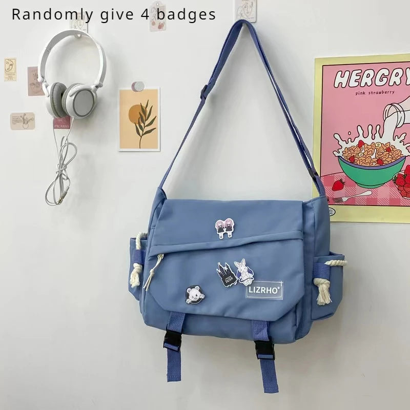 Stylish & Practical Nylon Handbag | Large Capacity Shoulder Bag with Cute Animal Prints