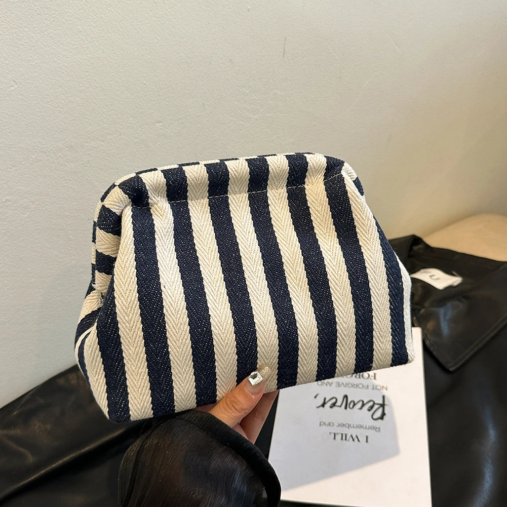 Summer Beach Clutch Bag – Ruched Cloud Purse for Women