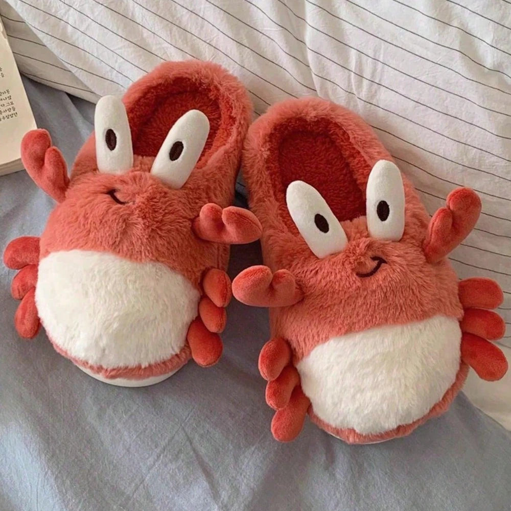 Cute Bear Winter Slippers for Women – Soft Platform Indoor Slippers