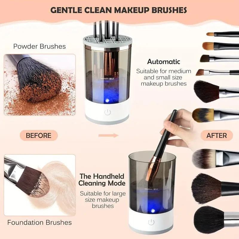 USB Electric Makeup Brush Cleaner – Fast & Portable Cleaning