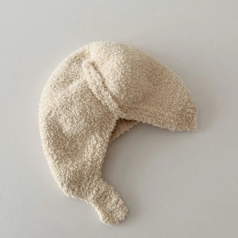 Korean Winter Baby Hat – Adjustable Knit Cap for 3-24 Months